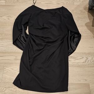 Betsy & Adam Drape Back Cocktail Dress